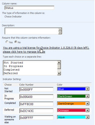 SharePoint Choice Indicator screenshot